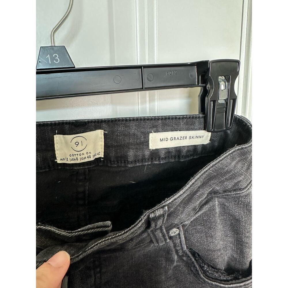 91 Cotton On Women's 8 Black Skinny Jeans - Picture 3 of 3